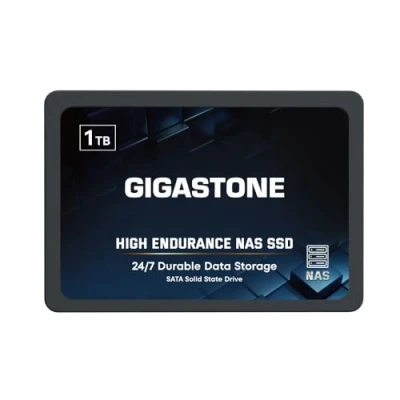 Bild av Gigastone Enterprise SSD 1 TB NAS enhet cache 24/7 hållbar TLC hög uthållighet affärsserver datacenter RAID nätverk ansluten lagring cachning 2,5 tum SATA interna Solid State hårddiskar