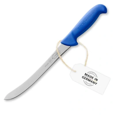Bild av F. DICK fiskfiletkniv, ErgoGrip (filékniv med blad 21 cm, X55CrMo14 stål, rostfritt, 56 HRC) 82417211, blå