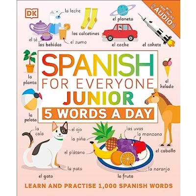 Bild av Spanish for Everyone Junior 5 Words a Day: Learn and Practise 1,000