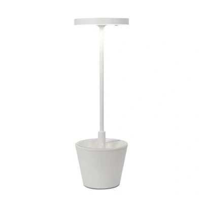 Bild av Zafferano Poldina Reverso batteri bordslampa vit