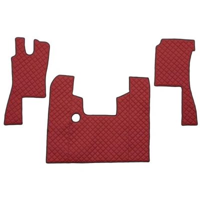 Bild av F CORE FL18 RED Ensemble de tapis sol Similicuir avant 3 Rouge