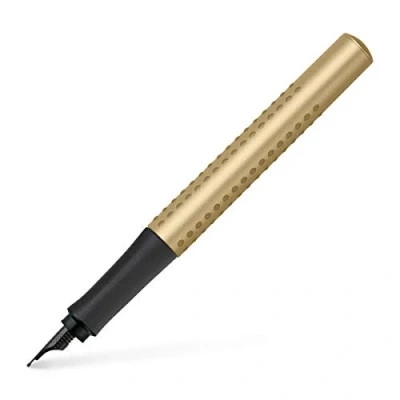 Bild av FABER CASTELL 140932 reservoarpenna Grip Edition, fjäder F, guld