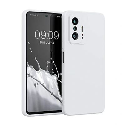 Bild av kwmobile fodral kompatibelt med Xiaomi 11T/1T Pro smalt skyddande TPU silikon telefonskydd vit