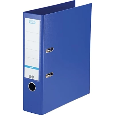Bild av Elba Premium mapp A4, smart Pro plus, 8 cm bred, plastmapp, blå, 10 stycken