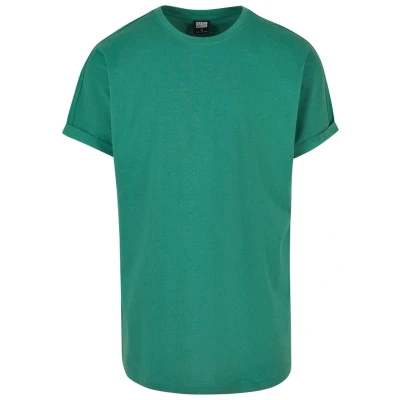 Bild av Urban Classics LONG Shaped Turnup Tshirt bas, Storlek: Small, Leaf