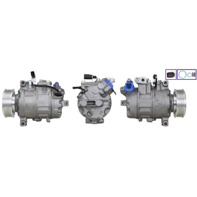 Bild av LUCAS ACP929 Compresseur De Climatisation PAG 46 R 134a avec joints AUDI: Q7, A8 D3