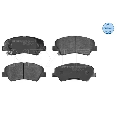 Bild av MEYLE 025 253 4818 Jeu de plaquettes frein ORIGINAL Quality Essieu avant avec indicateur d&#039;usure tôle anti bruit KIA: Rio 3, 4