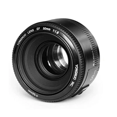 Bild av YONGNUO EF YN 50 mm F/1.8 1:1.8 Standard Prime objektiv för Canon Rebel digitalkamera