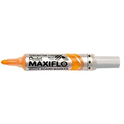 Bild av Pentel MWL5M G whiteboard markör Maxiflo med pumpsystem rundspets, 2,5 mm, 1 st, gul