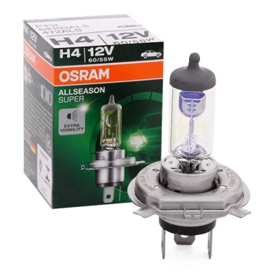 Bild av OSRAM 64193ALS Ampoule, projecteur longue portée H4 12V 60/55W 3000K Halogène VOLKSWAGEN: Polo V 3/5 portes, GOLF 3, Transporter 6, RENAULT: CLIO 2