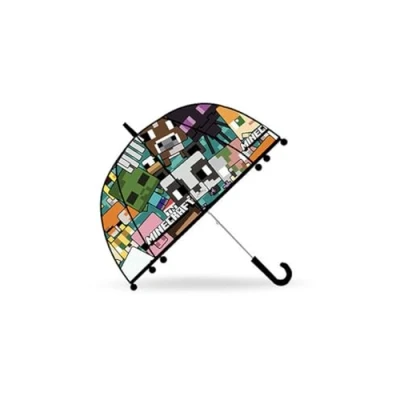 Bild av Kids Euroswan Transparent paraply Bell 46 CMS Manuell Minecraft, Multicolor (MC00006), Multicolor, único, tillfällig