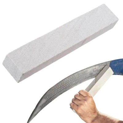 Bild av KADAX 24 x 4 cm slipsten av sandsten, robust slipsten, brynsten, sten för slipning och trädgårdsredskap, (rektangulär)