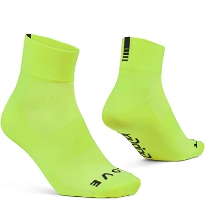 Bild av GripGrab Lightweight SL Performance sommar cykling strumpor 1 och 3 pack Eyecatching 2 längder cykelstrumpor långa korta