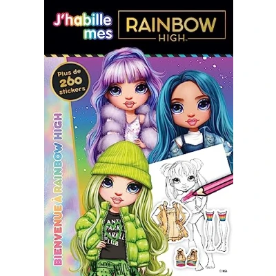 Bild av Rainbow High J&#039;habille Bienvenue à High: Avec plus de 260 stickers