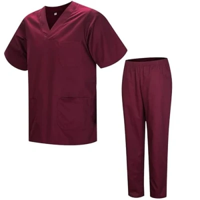 Bild av MISEMIYA Unisex Sanitära Uniformer Medicinska Set BZ 817 8312, Rödbrun 21, 4XL