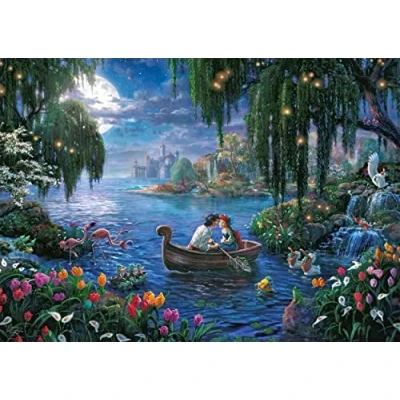 Bild av Schmidt Spiele 57370 Thomas Kinkade, Disneys The Little Mermaid and Prince Eric, 1000 bitar pussel, En storlek