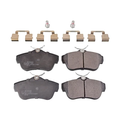 Bild av BLUE PRINT ADT342208 Jeu de plaquettes frein Essieu arrière contact signal d&#039;usure exclu avec monture PEUGEOT: Expert II Van, Tepee