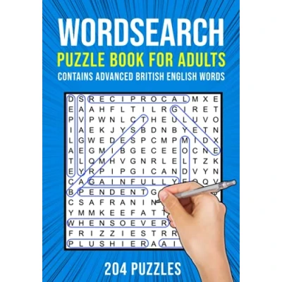 Bild av Word Search Puzzle Book for Adults: 204 Wordsearch Puzzles Contains Advanced British English Words