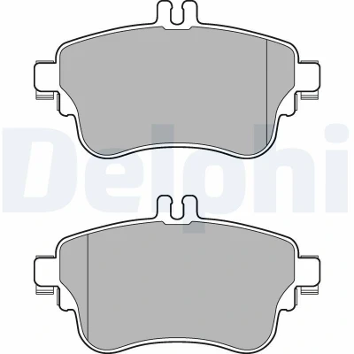 Bild av DELPHI LP2442 Jeu de plaquettes frein préparé pour indicateur d&#039;usure avec tôle anti bruit accessoires MERCEDES BENZ: Classe B, CLA Coupe