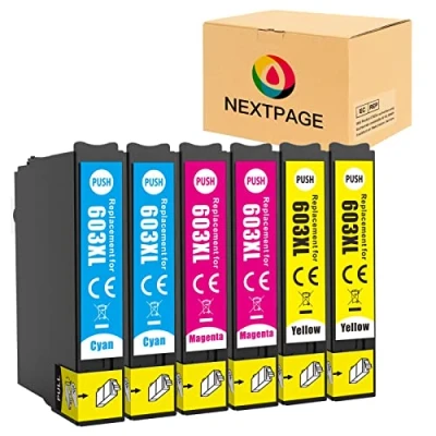 Bild av Nextpage 603XL färgpatroner ersättning för Epson 603 XL bläckpatroner Expression Home XP 2100 2105 3100 3105 4100 4105 Workforce WF 2810 2830 2835 285 0 (6