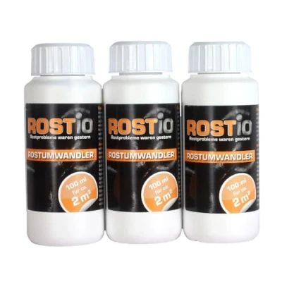 Bild av Rostio Rostomvandlare och primer med pensel 100 ml, storlek: 3 flaskor