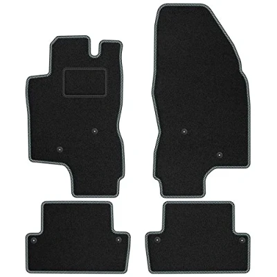 Bild av M MOTOS Standard bilmattor av velour för Volvo S60 i 2000 2010 Standard, Vävd, Vit Upplev ny körkomfort med en uppsättning golvmattor till din bil.