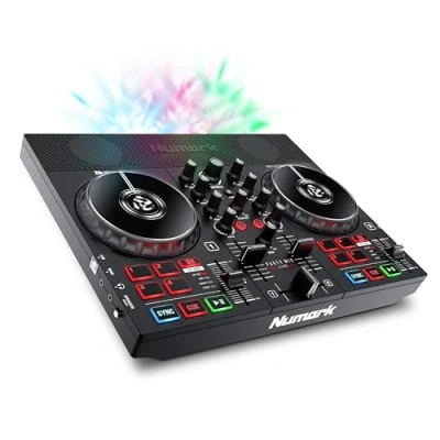 Bild av Numark Party Mix Live DJ Controller med integrerad LED belysning och högtalare