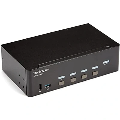 Bild av StarTech.com 4 Port HDMI KVM switch 4K 30Hz Dual Display / audio USB ports rack mountable
