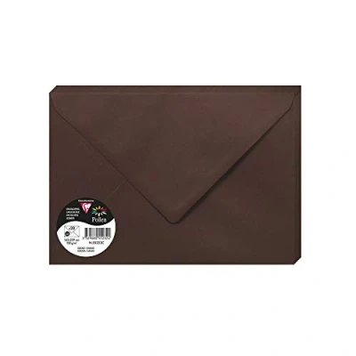 Bild av Clairefontaine Ref 55232C Pollen kuvert (paket med 20) C5 storlek, 120 gsm papper, gummerad tätning, bläckstråleskrivare och laserskrivare kompatibel, syrafri kakao