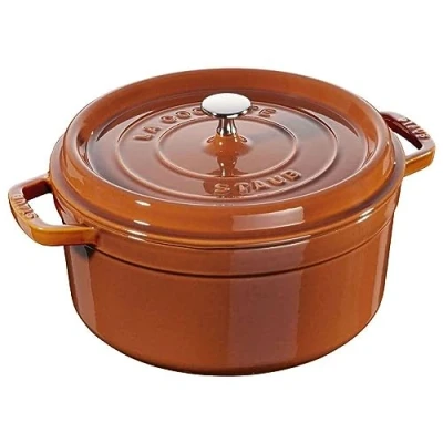 Bild av STAUB Gusseisen Bräter/Cocotte, Rund 22 cm, 2,6 L, Zimt