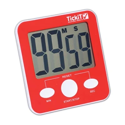 Bild av TickiT 92077 Jumbo Timer Red Digital with Large Display Stand and Magnet for Mounting