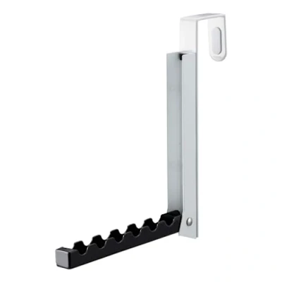 Bild av Yamazaki 7162 SMART utfällbar dörrgarderob, svart, stål, minimalistisk design, 2 x 7 20,5 20 cm (L B H)