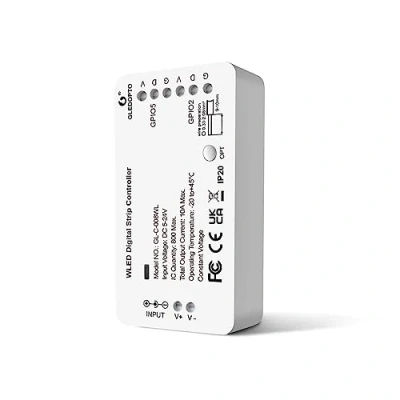 Bild av GLEDOPTO WLED LED ljusremsa styrenhet 5 24 V WiFi APP kontroll över 100 dynamiska belysningslägen gör det själv 800 IC för RGB RGBW WS2812B WS2811 SK6812 TM1814 WS2813 WS2815 Ingen hubb behövs