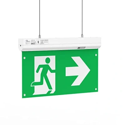 Bild av Permanent LED nödbelysning, exit, nödutgång, nödljus, flyktväg, IP20 eller IP65 (permanent ljus, IP20)