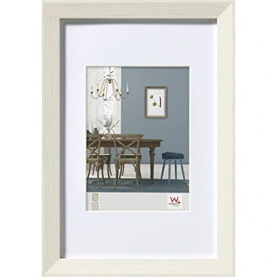 Bild av walther design tavelram vit 30 x 45 cm med passepartout, Fiorito träram EF045W