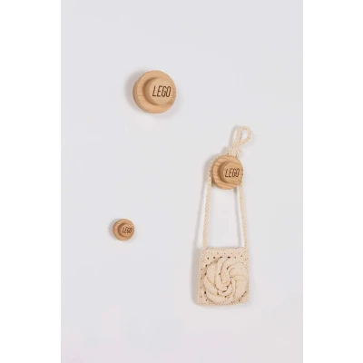 Bild av LEGO 1x1 Väggkrokar i Trä, Oak Soap Treated
