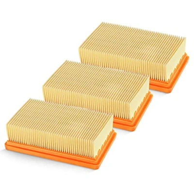 Bild av Isincer 3 pack platt veckad FIlter för Kärcher MV4 MV5 MV6 WD4 WD5 WD6 Wet torrdammsugare s 2.863 005.0