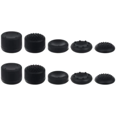 Bild av AMATHINGS 16 delar (två gånger åtta i uppsättningen) styrenhet styrspaksskydd för styrspakar analoga stick esaykepsar lämpliga PS4 DualShock Controller från (set med 10)