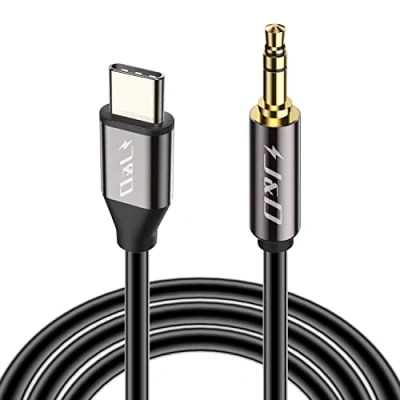 Bild av J&amp;D USB C till 3,5 mm 1/8 tum Audio Aux kabel, kabel typ standard TRS hane bil adapterkabel, 1 meter