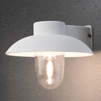 Bild av Konstsmide MANI formskön utomhusvägglampa, vit