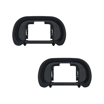 Bild av JJC Zachte Siliconen Oogschelp Oculair voor Sony Alpha A9 A9II A7 A7II A7III A7R A7R2 A7R3 A7R4 A7S A7S2 A58 A99II Vervangt FDA EP18 (2 Stuks per Pakket)