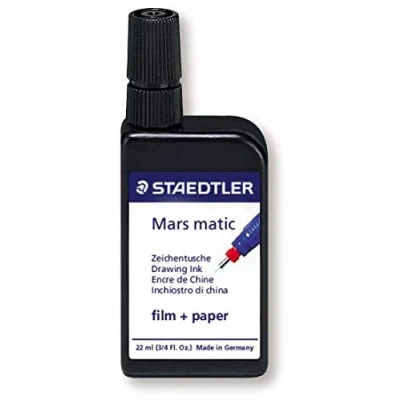 Bild av Staedtler 745 M2 9 Mars matic Zeichentusche 2 Medien Tusche, 22ml, schwarz