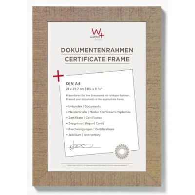 Bild av walther design tavelram beige 21 x 29,7 cm (DIN A4) Hem Träram HO130C
