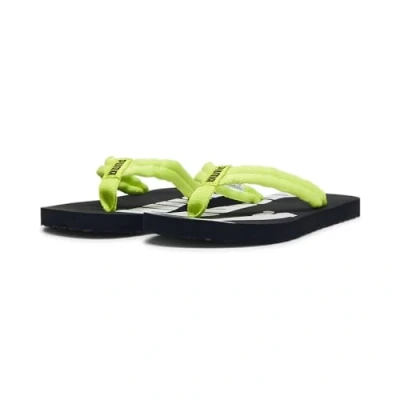 Bild av Puma Unisex barn Epic Flip V2 Jr strand och poolskor, Lime Pow svart vit, 37 EU