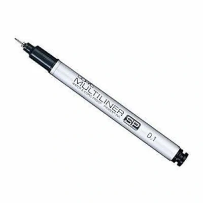 Bild av COPIC Multiliner SP svart pigment bläckmarkör 0,1 mm, för konst och hantverk, färgning, grafik, highlighter, design, anime, professionella nybörjare, konsttillbehör målarböcker