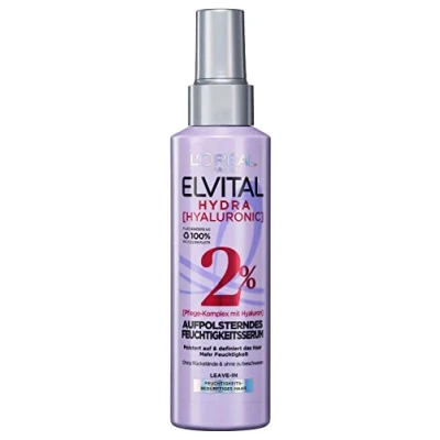 Bild av L&#039;Oréal Paris Elvital fuktgivande spray behandling för glänsande hår, serum med hyaluron en fuktboost, Hydra Hyaluronic, 150 ml