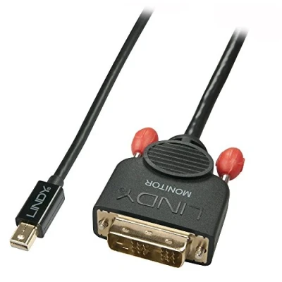 Bild av Lindy Mini DisplayPort till DVI D kabel 1 m svart digital/display/video, 41951