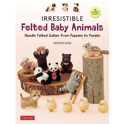 Bild av Irresistible Felted Baby Animals: Needle Cuties from Puppies to Pandas (with Actual Sized Diagrams)