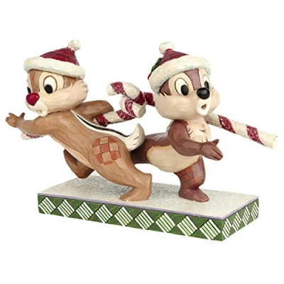 Bild av Disney 4051975 Tradition Candy Cane Caper Chip &#039;N&#039; Dale Figur, Flerfärgad