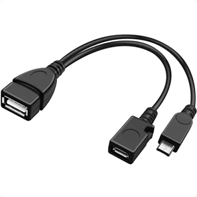 Bild av PremiumCord USB adapterkabel, OTG, uttag mikro kontakt, färg svart, 14 cm